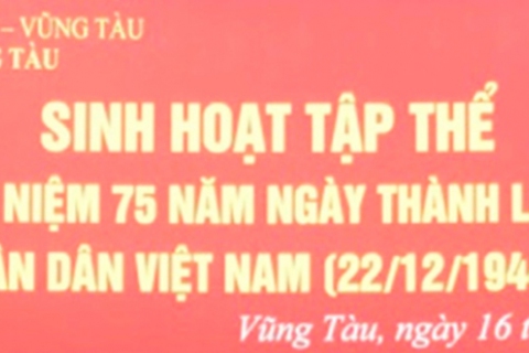 SINH HOẠT ĐẦU TUẦN 16/12/2019