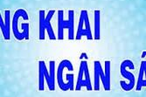 hình ảnh công khai ngân sách