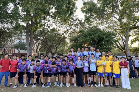 Tự hào sân cỏ tự nhiên VT3: Nơi học sinh thỏa sức trải nghiệm Thể thao vua