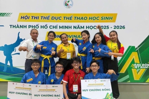 Chúc mừng Đội tuyển Vovinam gồm 6 học sinh Trường THPT Vũng Tàu