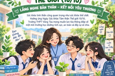 Thông điệp “Lắng nghe để thấu hiểu – Vận động để khỏe mạnh” nhân Ngày Sức khỏe Tâm thần Thế giới 10/10/2026.