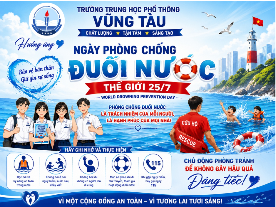 HƯỞNG ỨNG NGÀY THẾ GIỚI PHÒNG, CHỐNG ĐUỐI NƯỚC 25/7