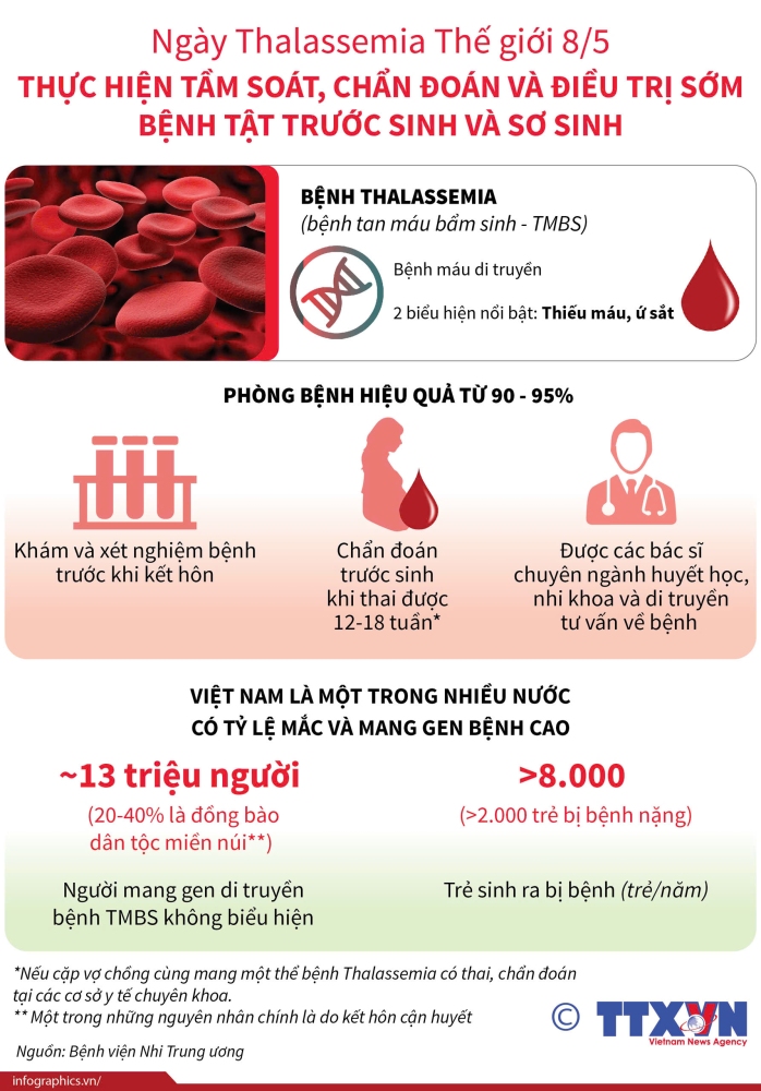 HƯỞNG ỨNG NGÀY THALASSEMIA THẾ GIỚI (08/5)